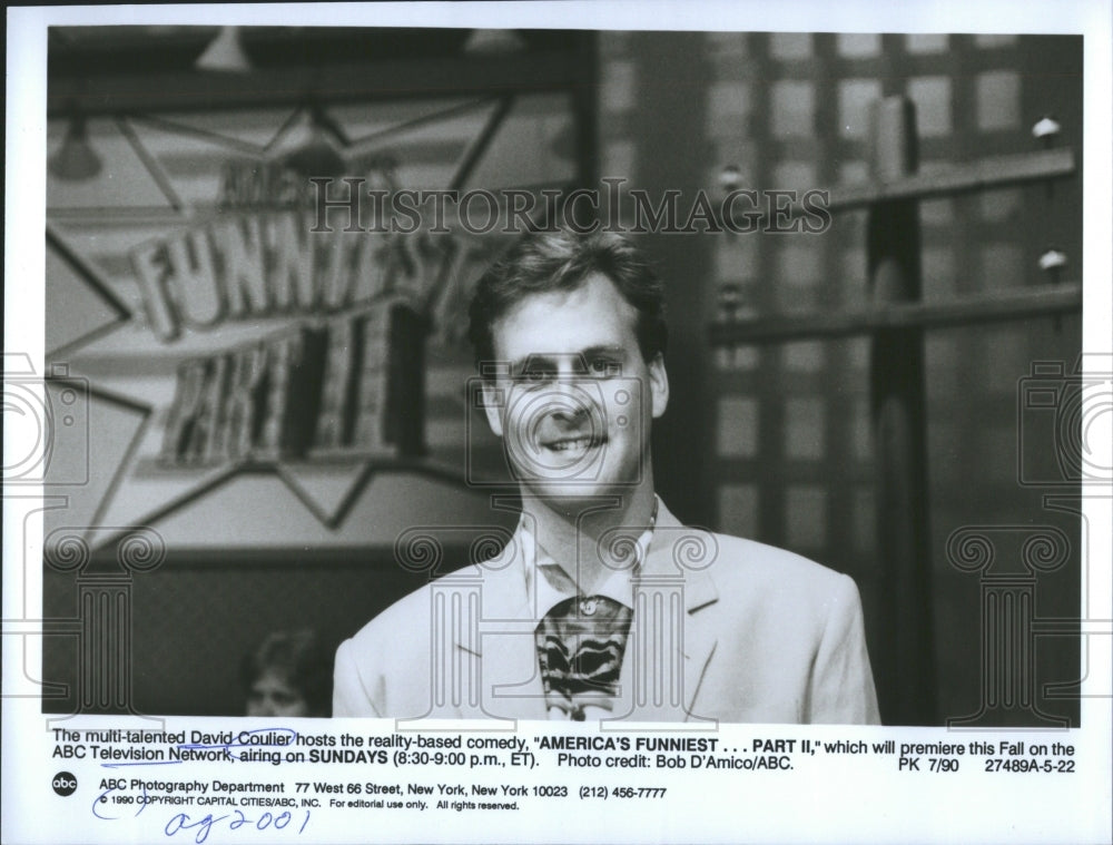 Press Photo David Coulier America&#39;s ABC Television Netw