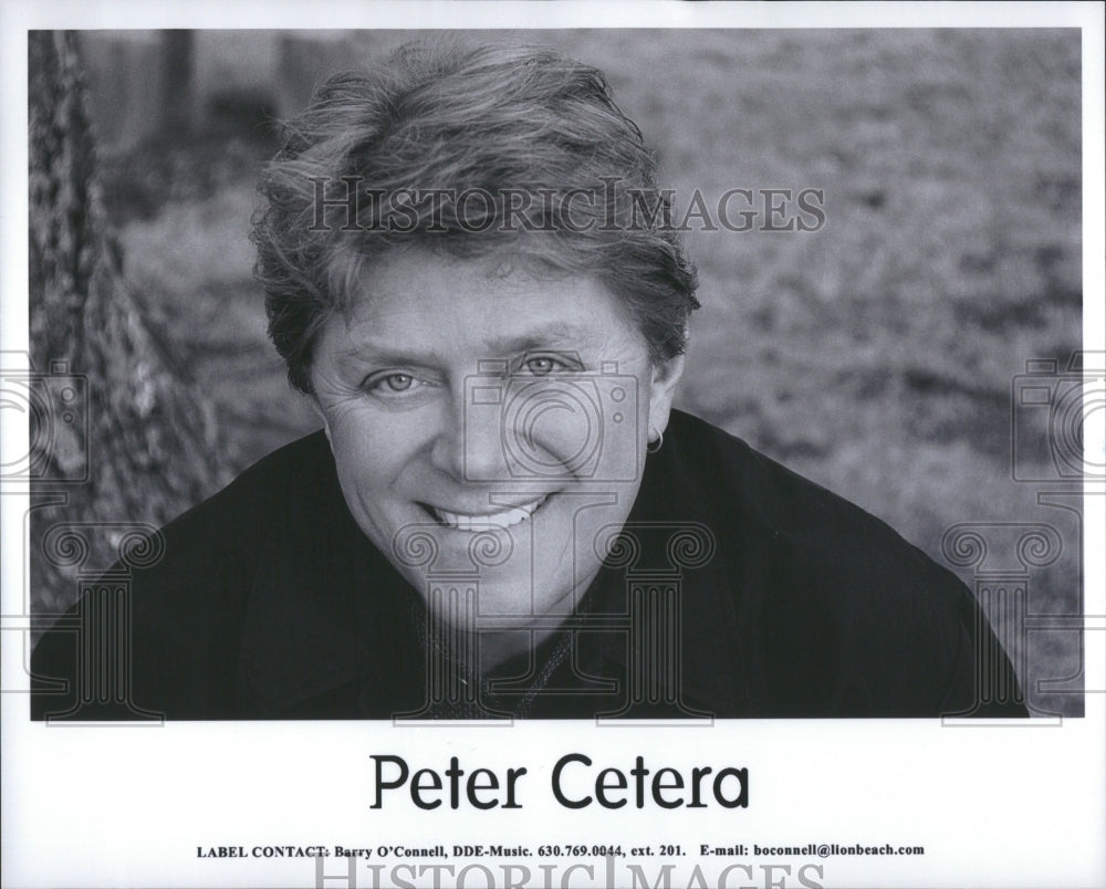 2001 Press Photo Peter Cetera American singer Chicago