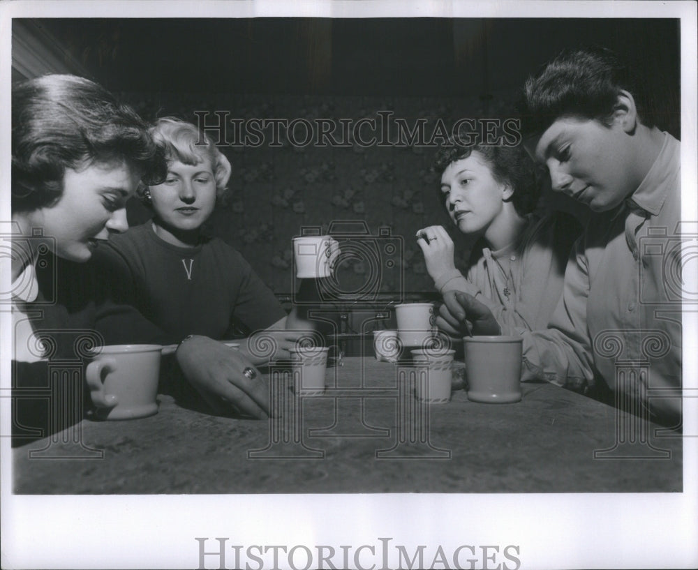 1955 Press Photo Coffee