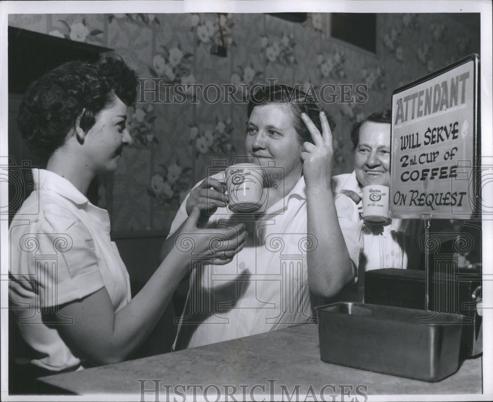 1955 Press Photo Coffee