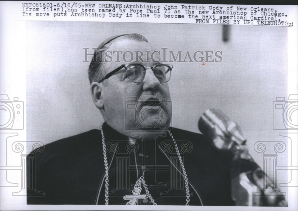 1965 Press Photo John P. Cody