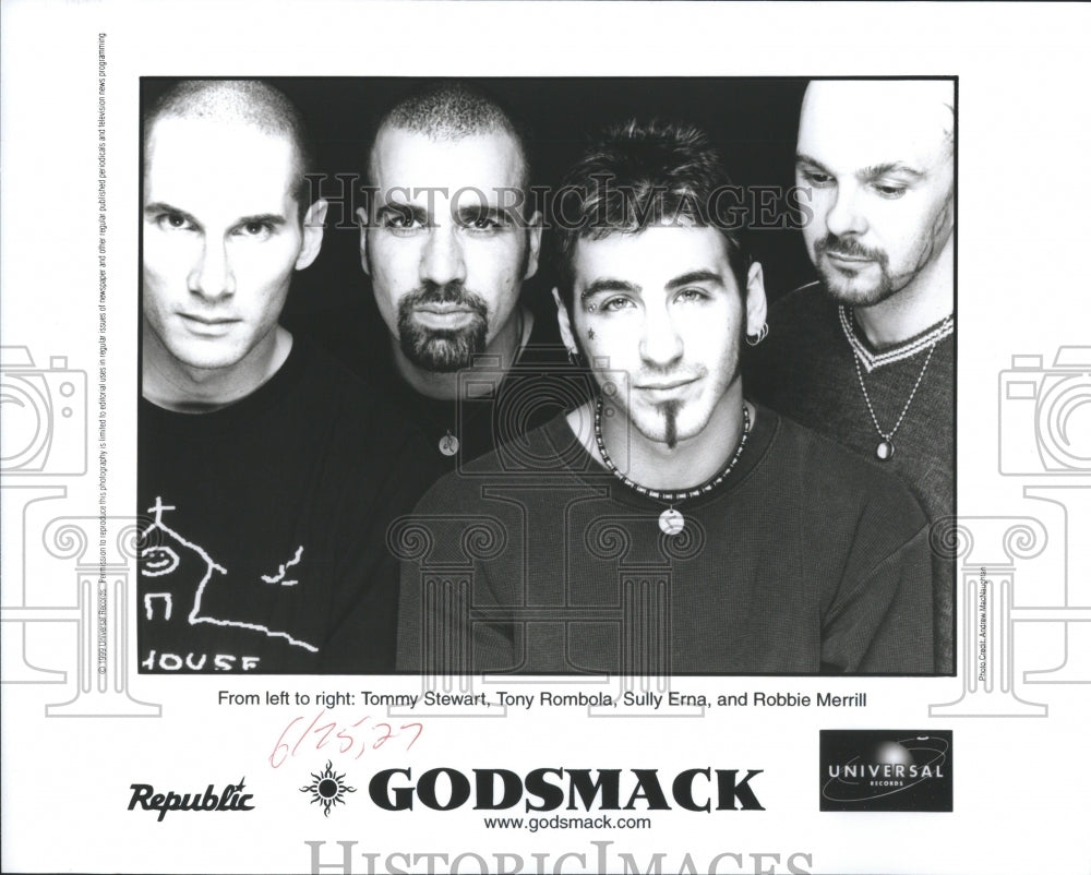 1999 Press Photo Godsmack ent.