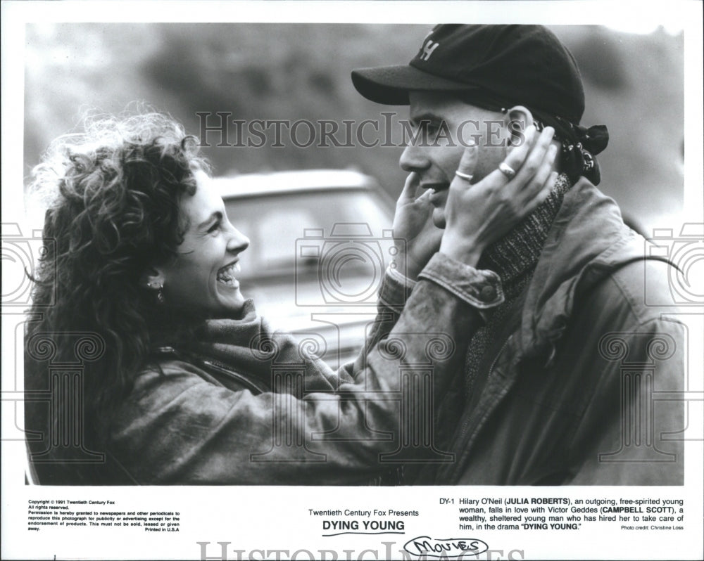 1990&#39;s Press Photo Movie &quot;Dying Young&quot;