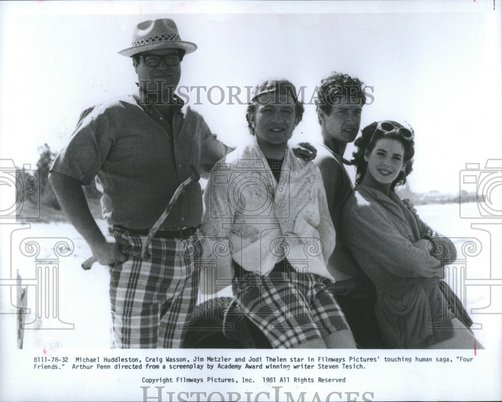 1981 Press Photo Scene from the Film &quot;Four Friends&quot;