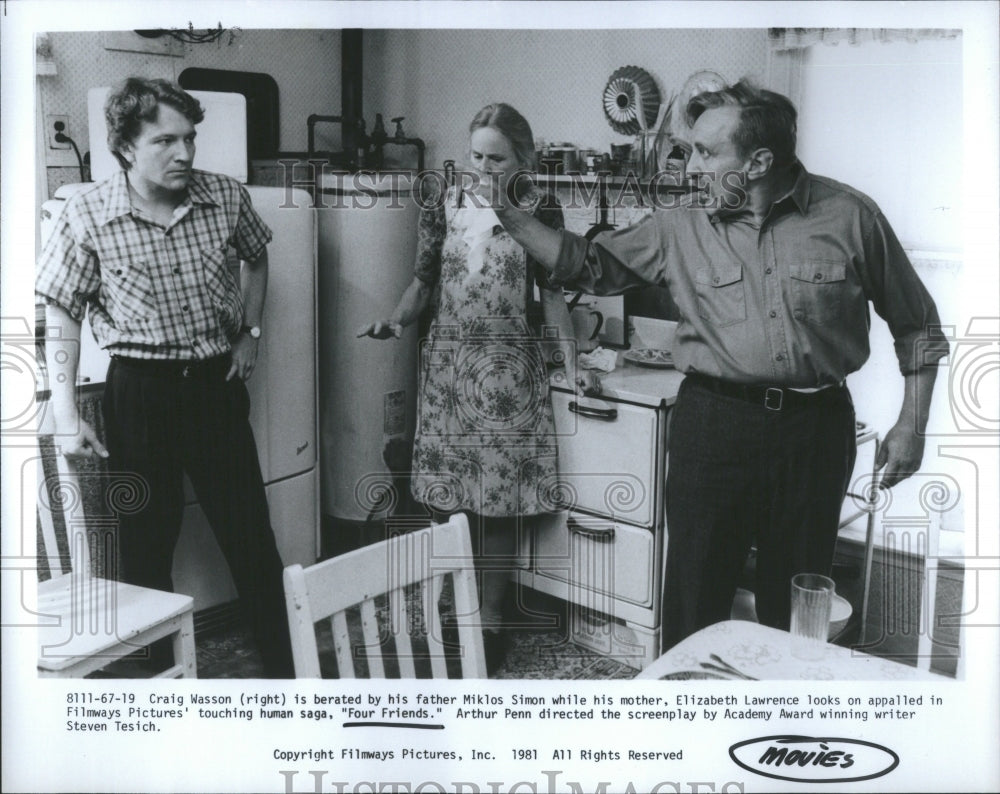 1985 Press Photo Four Friends