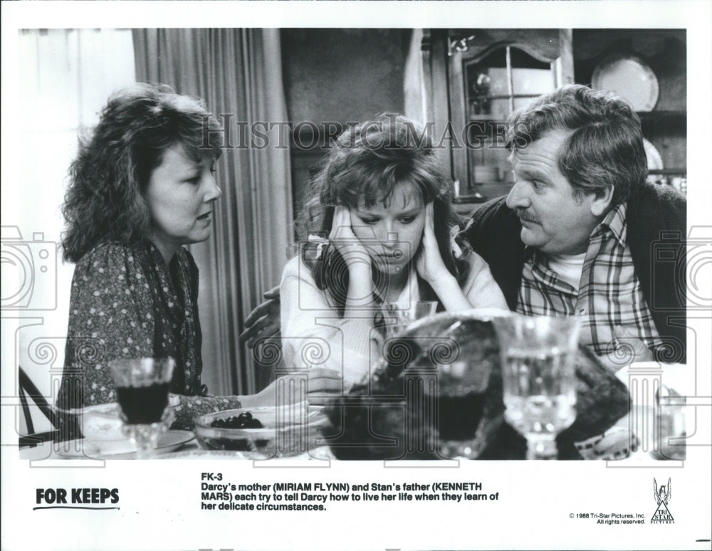 Press Photo Miriam Flynn Actress Kenneth Mars For Keeps