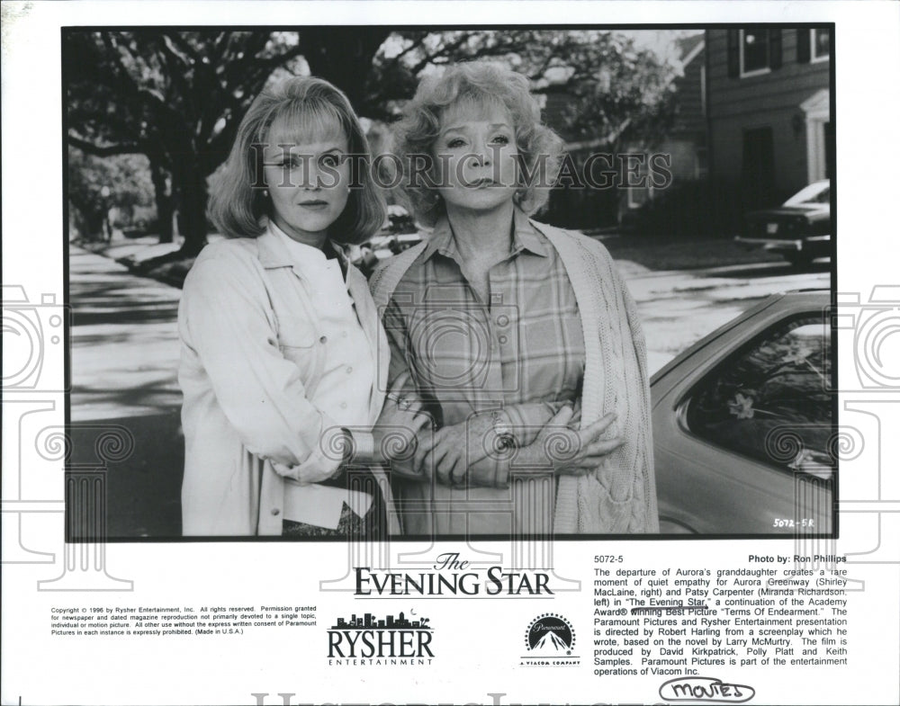 Press Photo Evening Star Shirley MacLaine Richardson