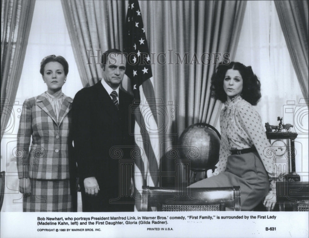 Press Photo First Family Bob Newhart Manfred Link Comed