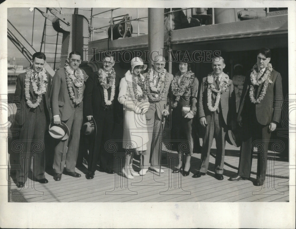 1932 Press Photo Conference New Zealand High Dalton