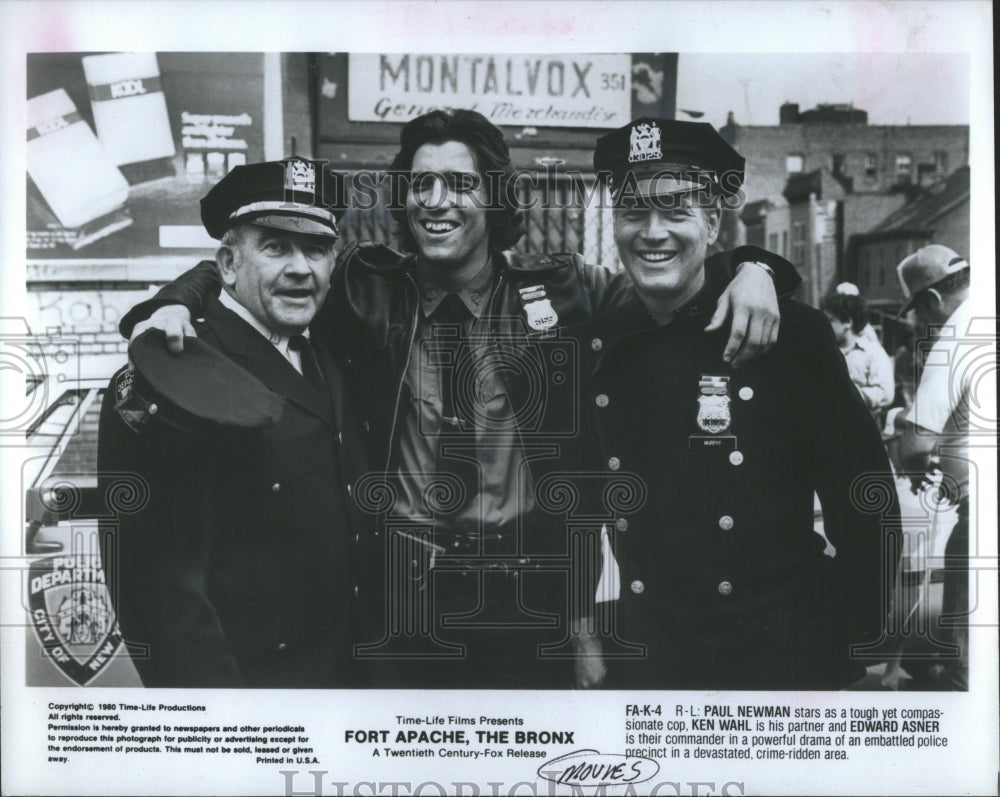 1981 Press Photo Fort Apache Bronx Film Paul Newman Ken