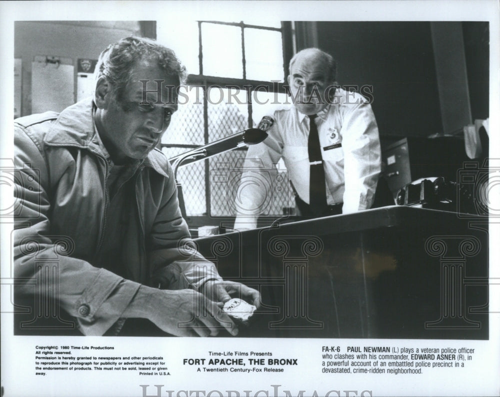 Press Photo Fort Apache Bronx Paul Newman Edward Asner