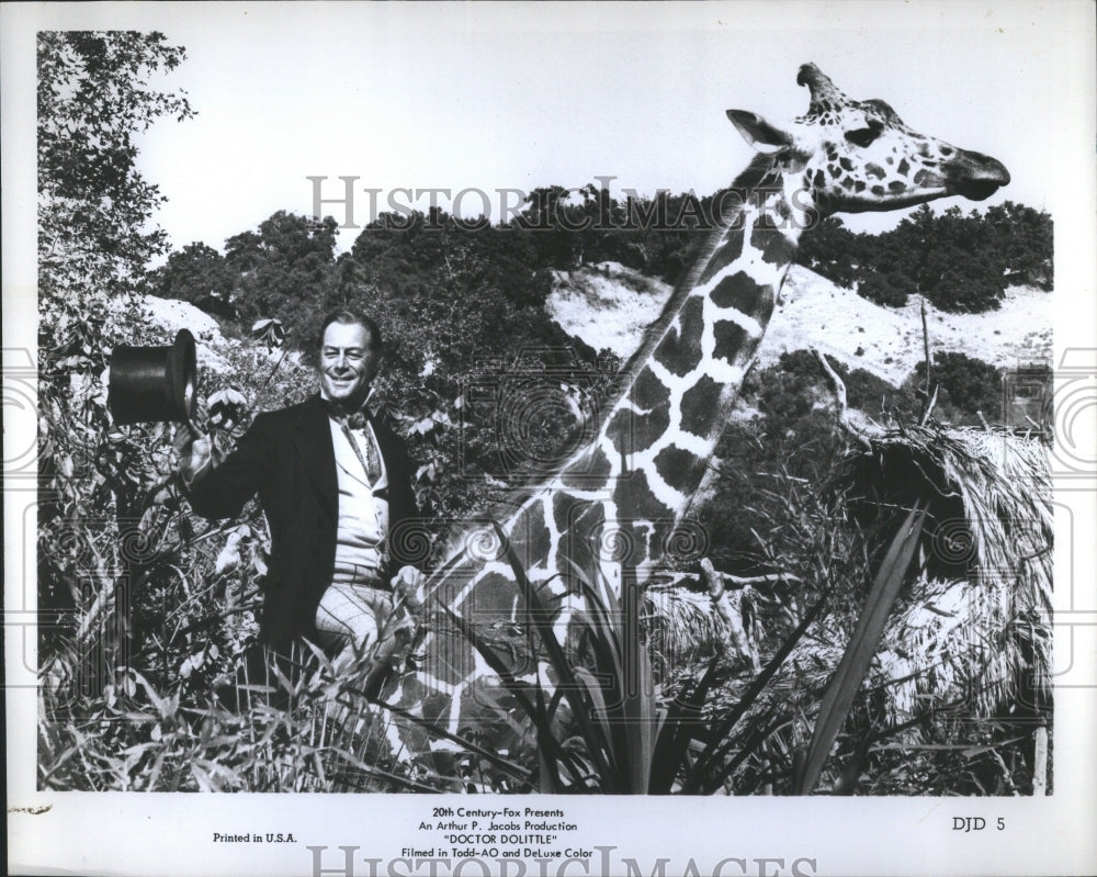 1968 Press Photo Doctor Dolittle Film