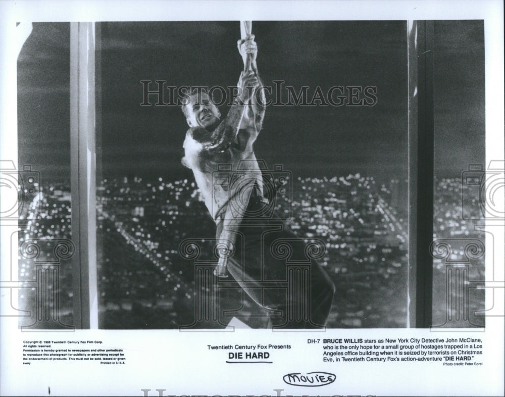 1988 Press Photo Die Hard Movie