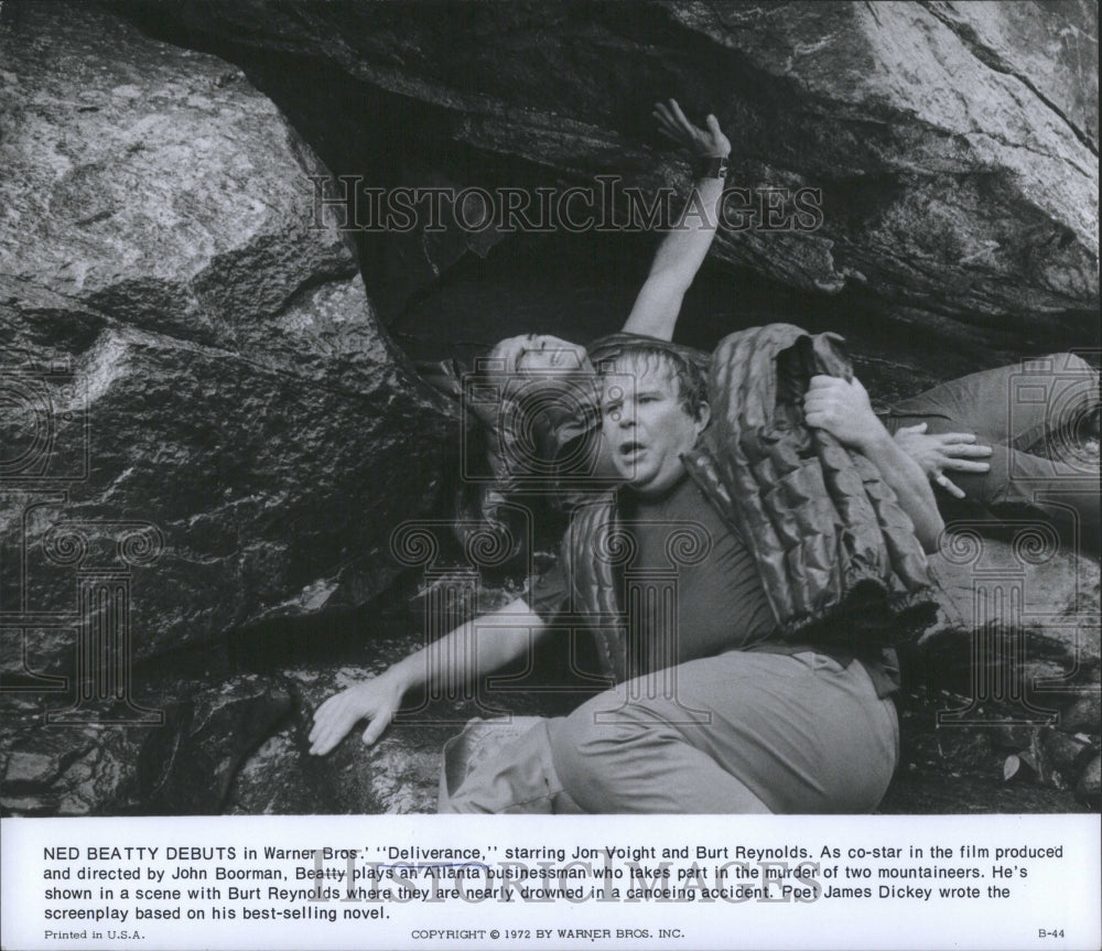 1972 Press Photo Jon Voight Burt Reynolds Deliverance