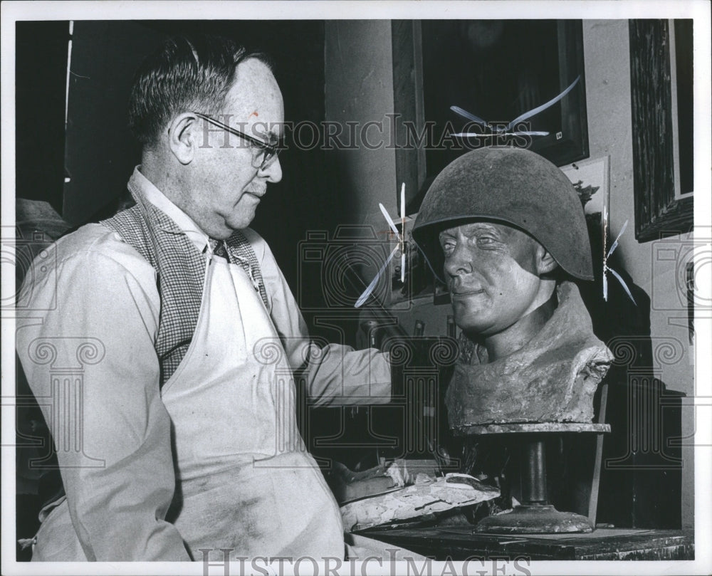 1955 Press Photo Dve Grant Beauer Edwards Designer Navy