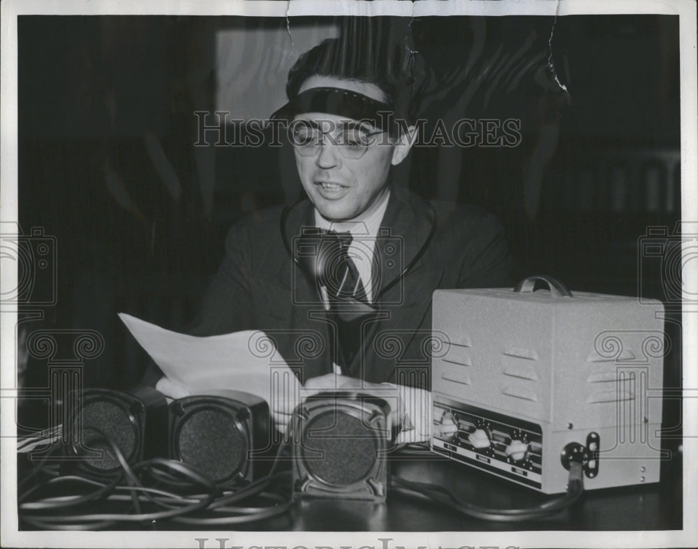 1940 Press Photo Detroit Council Fred R Sitter Speaker