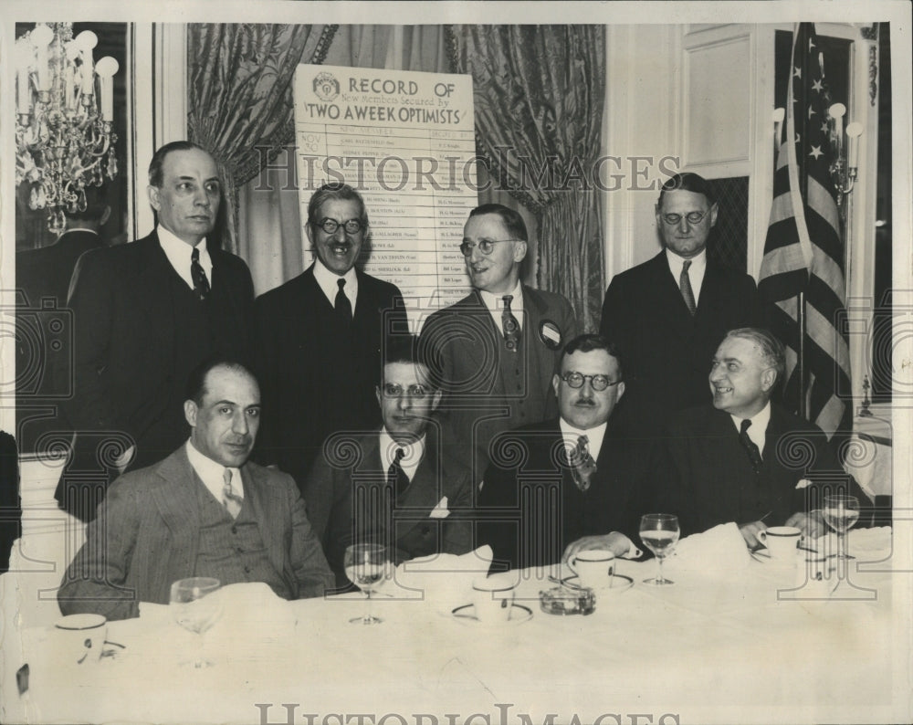 1933 Press Photo Foreign Optimist Club Karl Berlud