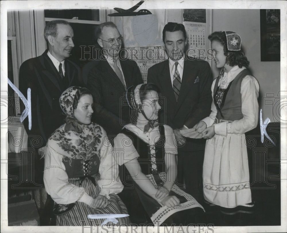 1940 Press Photo Mr Carl Berglund Mr Carl B Moe Mr Goe