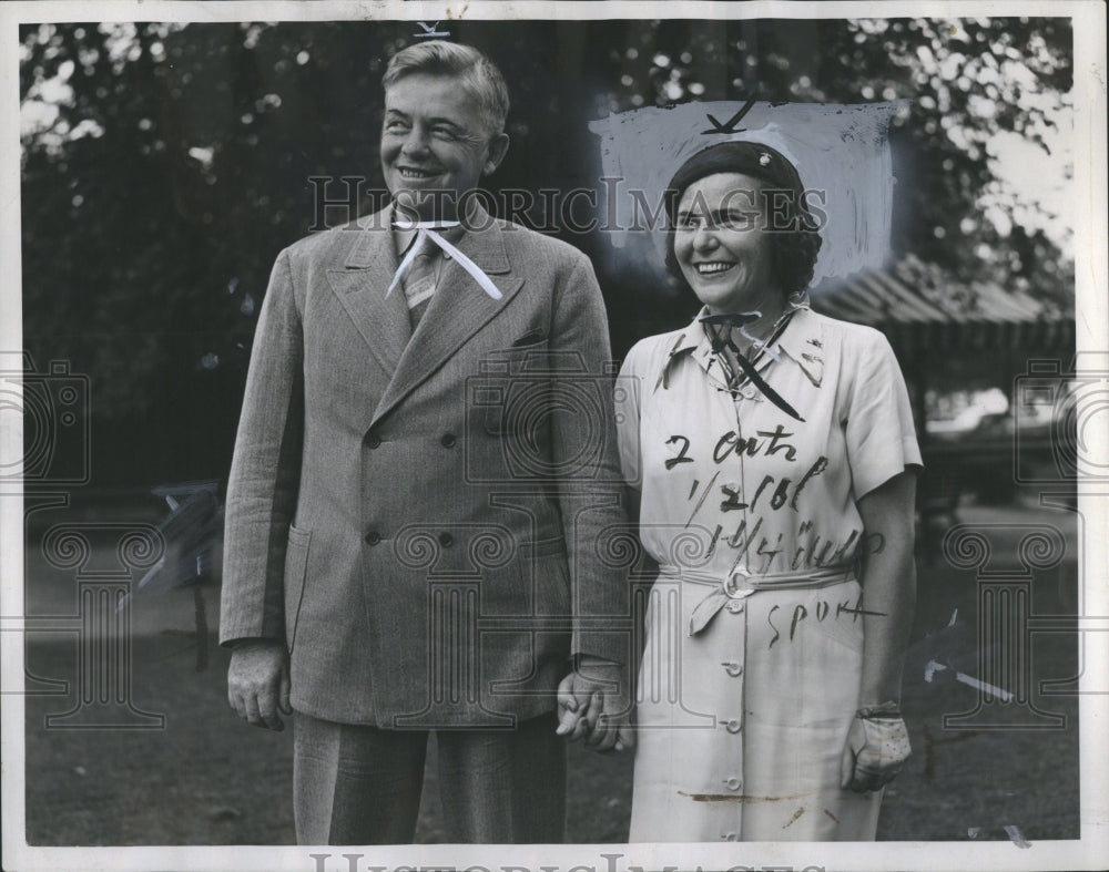 1939 Press Photo Mr. &amp; Mrs Whitney Harb