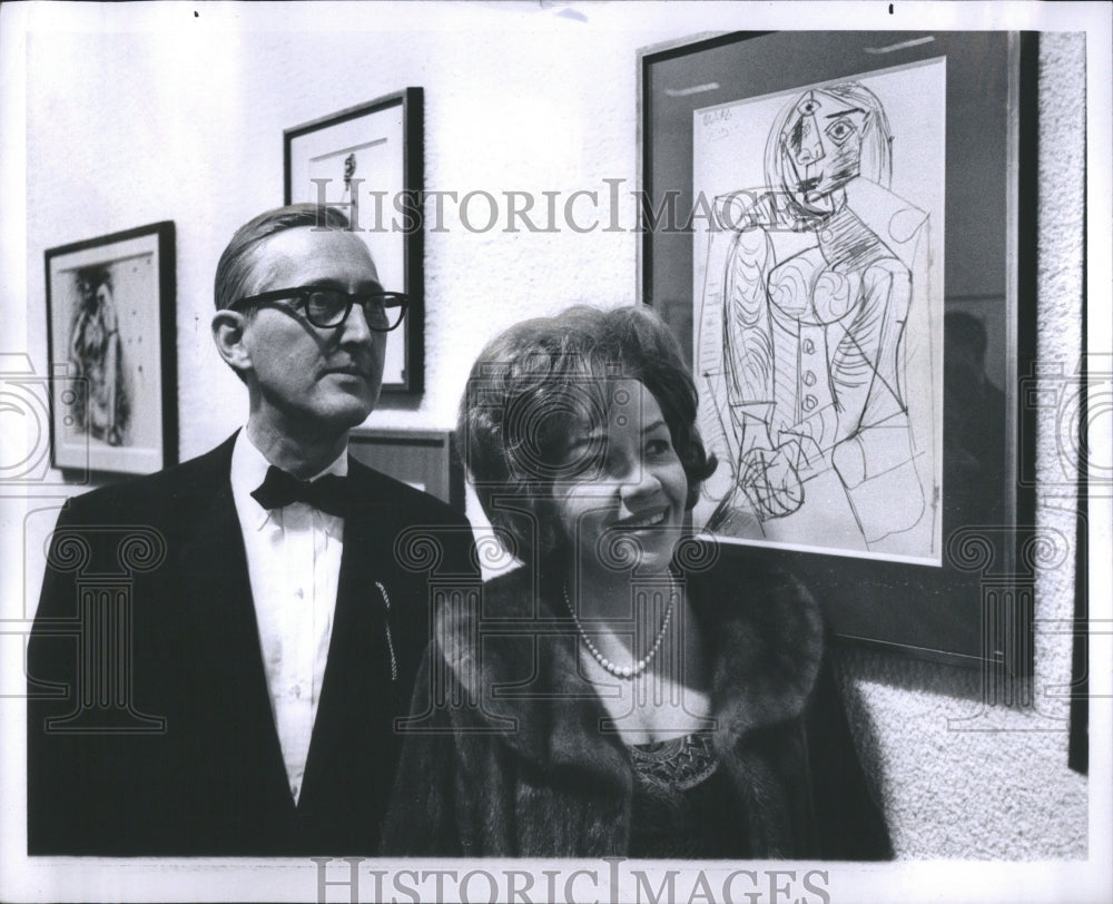 1966 Press Photo London Grafica Arts Opening Edward Shu