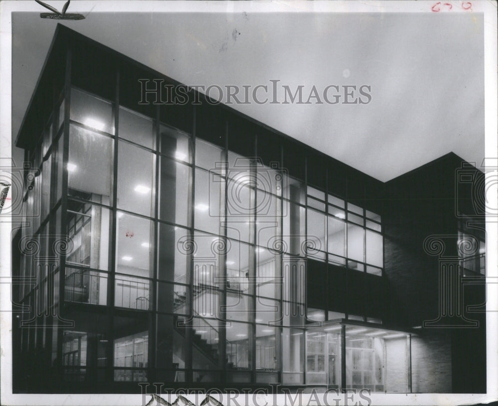 1958 Press Photo Brody Hall Extension Men&#39;s Dormitories