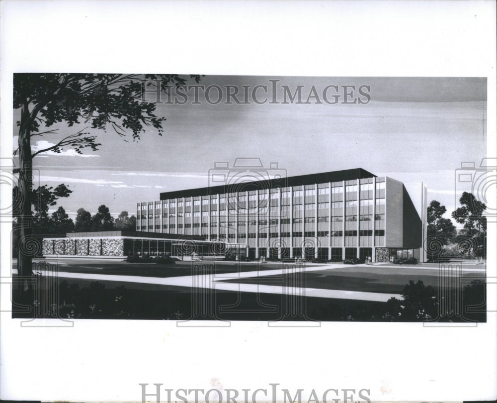 1963 Press Photo Michigan State University Building