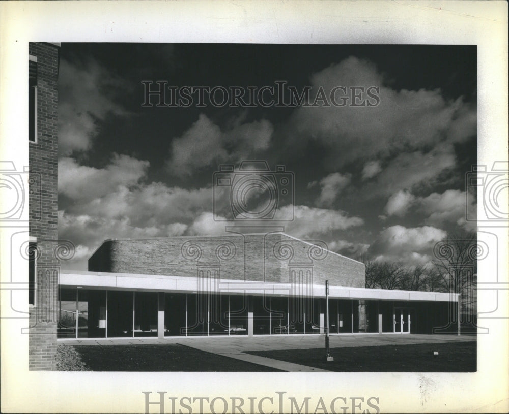 1958 Press Photo Eastern Michigan Physical Science Buil