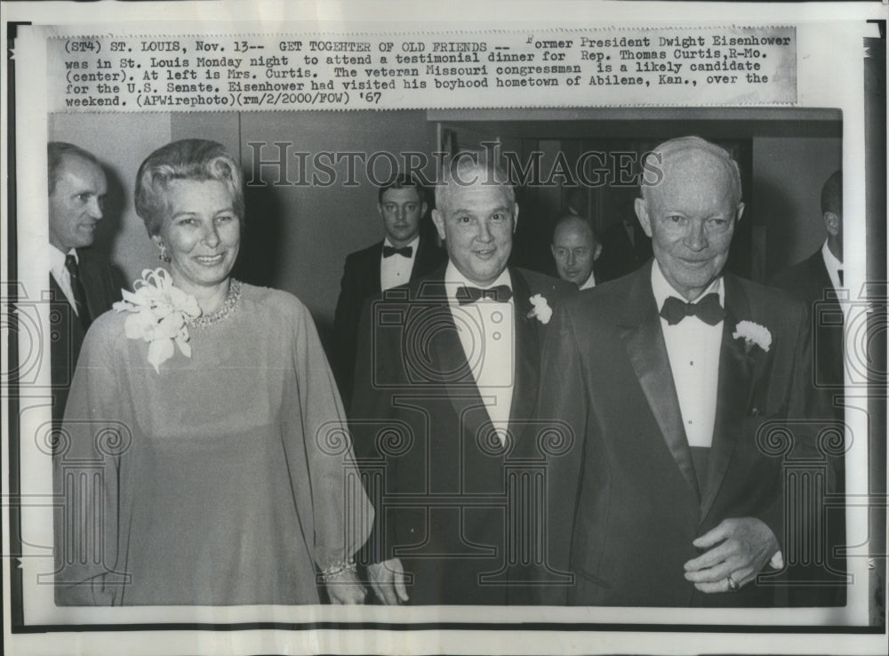 1967 Press Photo Saint Louis Dwight Eisenhower