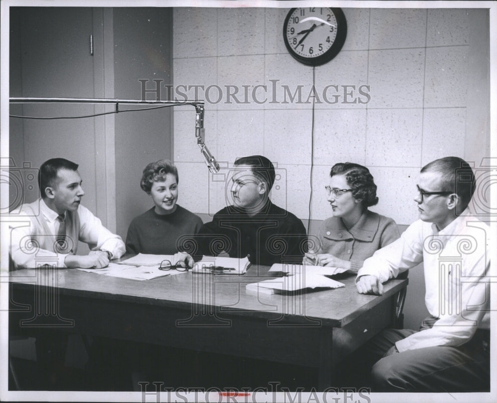 1960 Press Photo WTAS Bruce Laverman Mary Jane Veurink