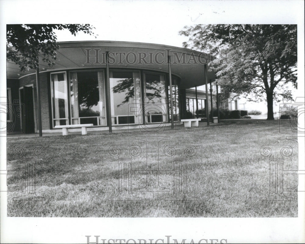 1986 Press Photo Sunset Terrace Alfred G Wilson House