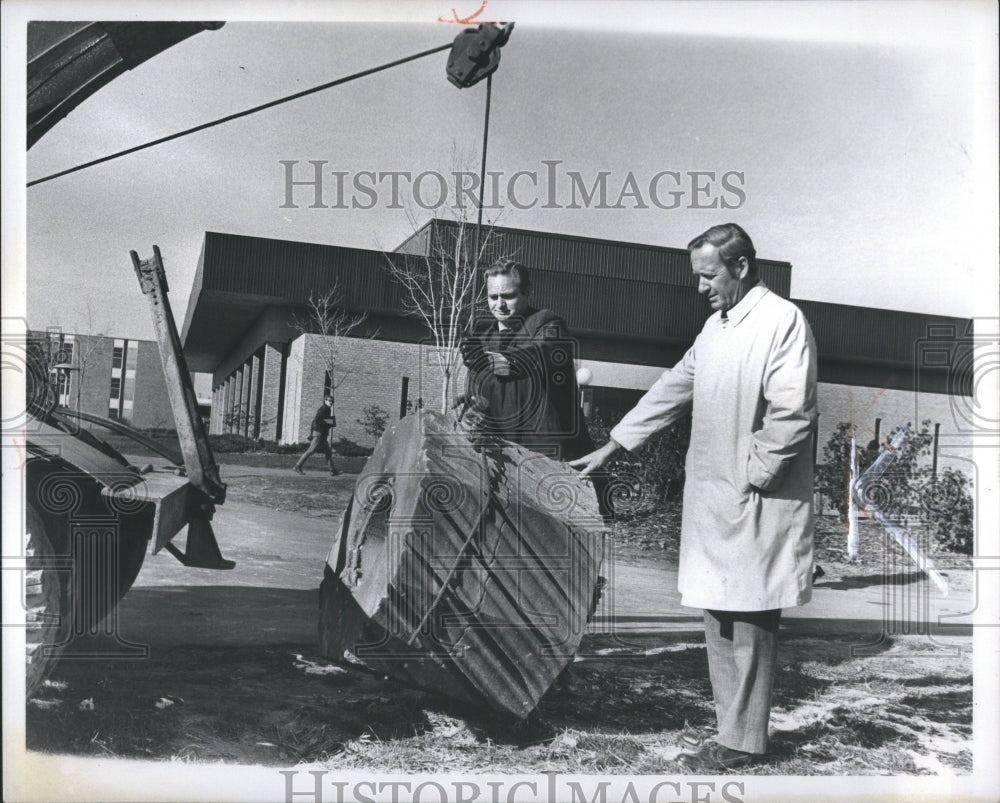 1971 Press Photo Oakland University Stones Gardens