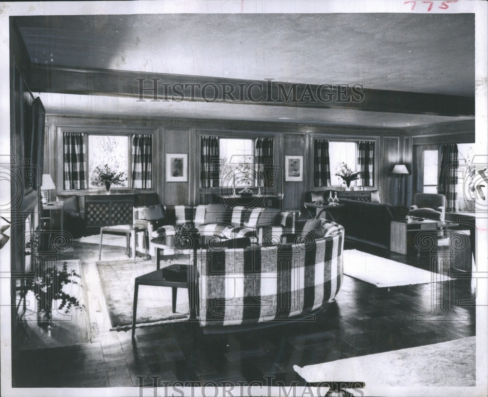 1959 Press Photo College Student Lounge