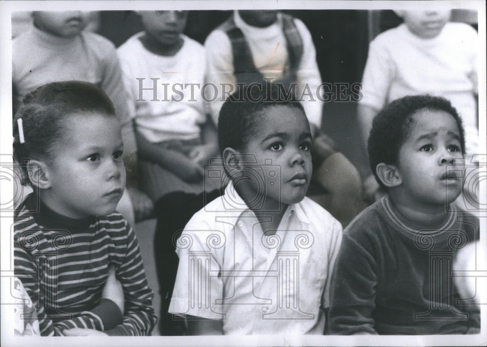 1970 Press Photo Keoples Comm Day Nurssery Boys Childre