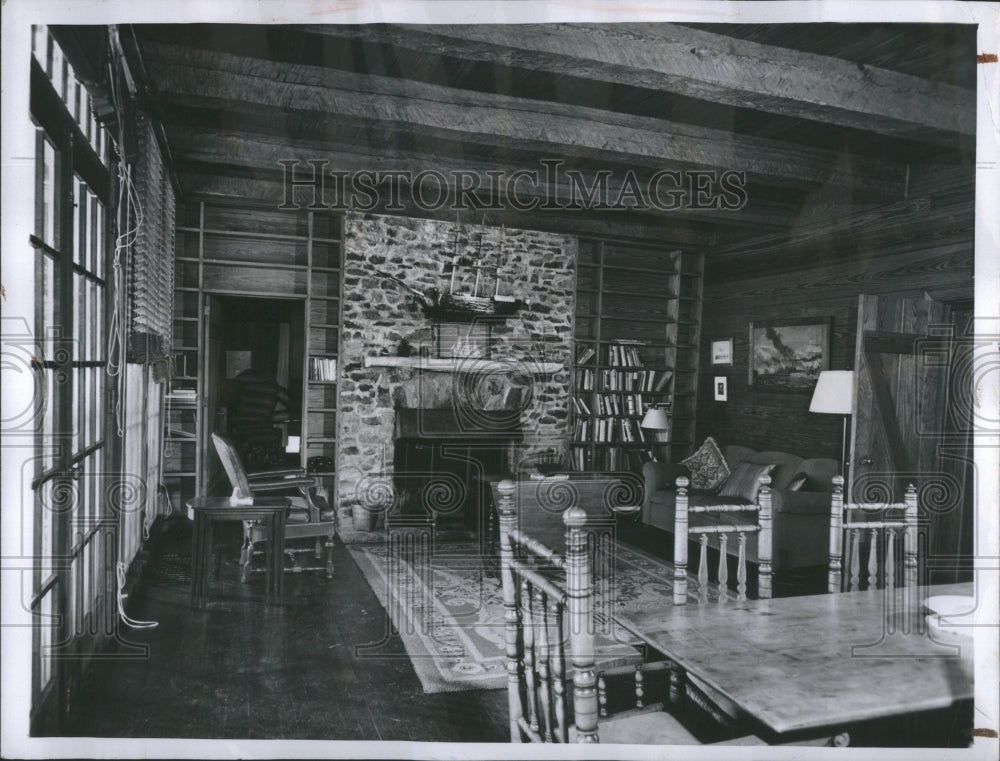 1947 Press Photo Pres. Roosevelt Warm Springs Cottage