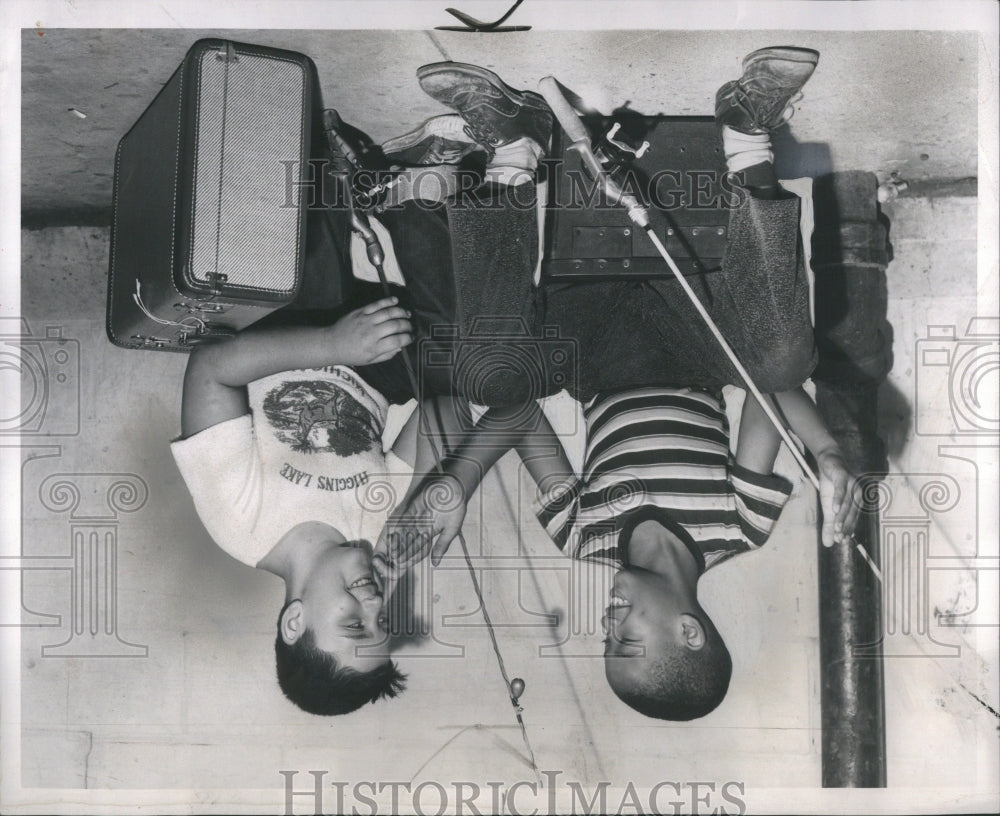 1953 Press Photo Franklin Camp St. Settlement boys