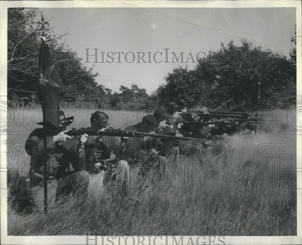 1956 Press Photo Shooting