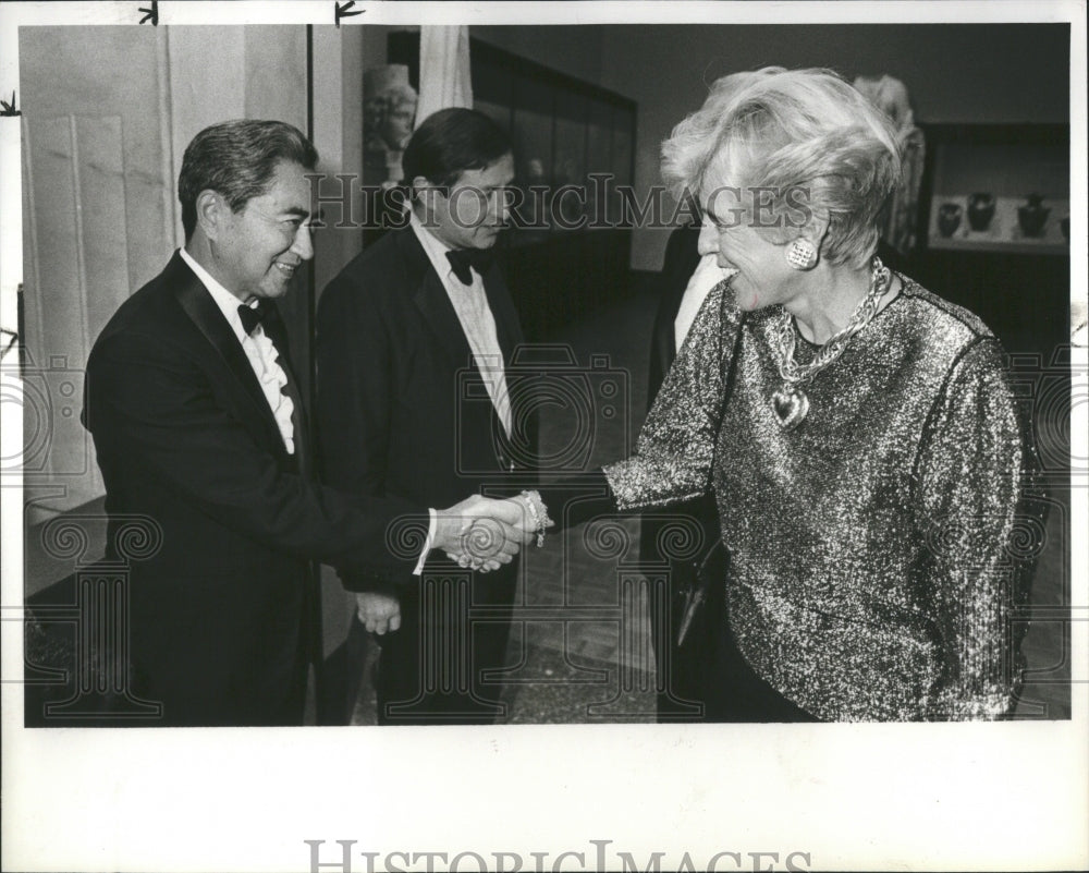 1986 Press Photo Japanese Ambassador Nobuo Matsunaga