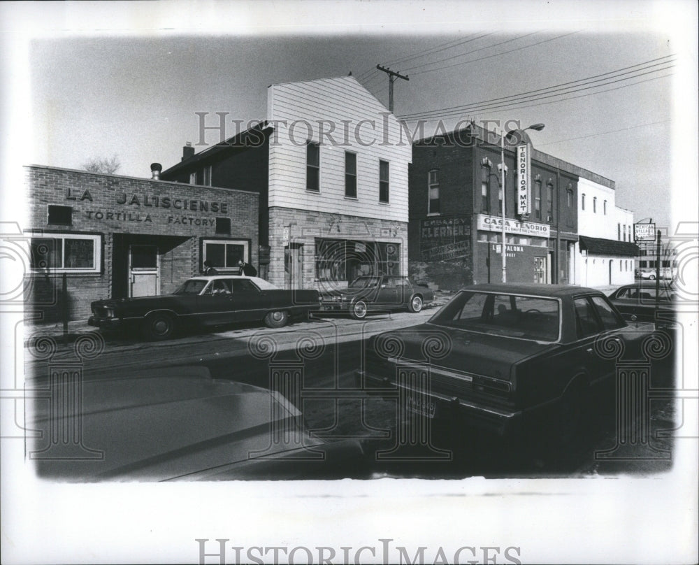 1979 Press Photo Bagley St. Mexican Village