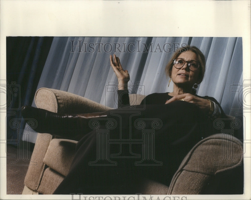 1992 Press Photo Gloria Steinem Revolution Esteem Life