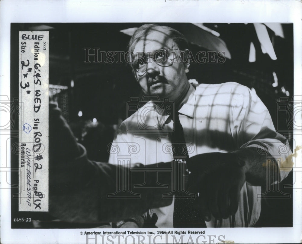 1977 Press Photo Rod Steiger Scottish New York German