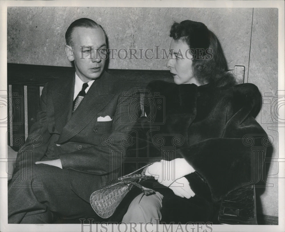 1949 Press Photo WM B. Stephenson and Shirley Vee Miles