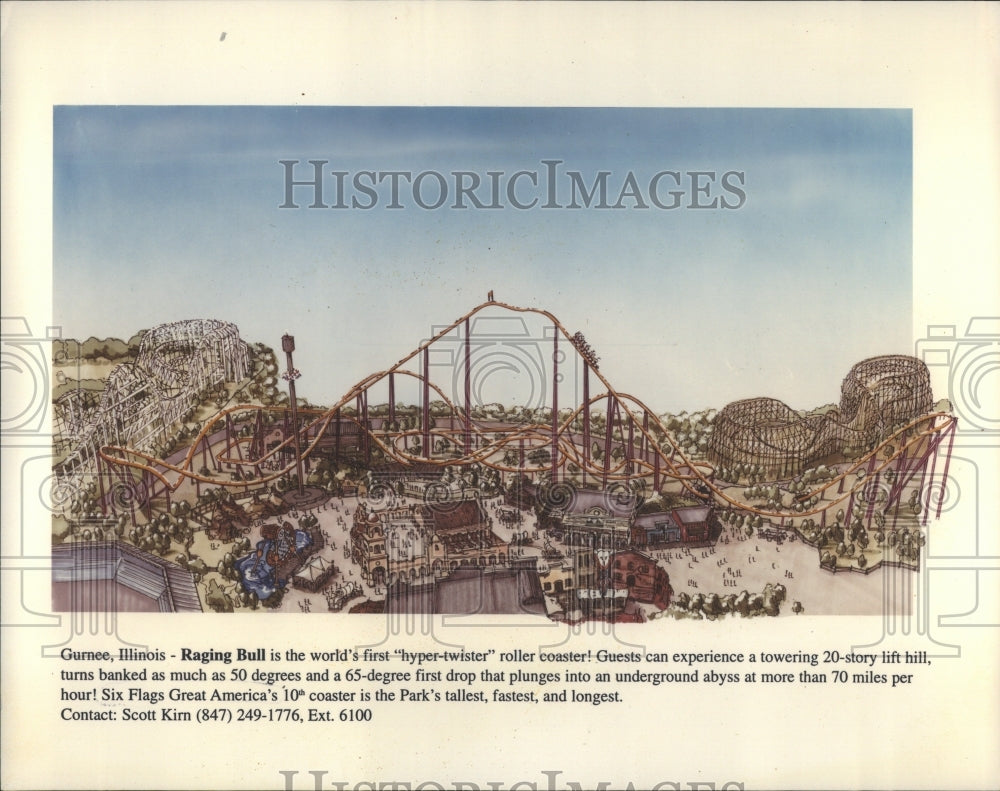 Press Photo &quot;Raging Bull&quot; world&#39;s first hyper twister