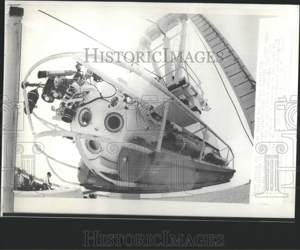 1974 Press Photo Watercraft Submersible water Capabilit