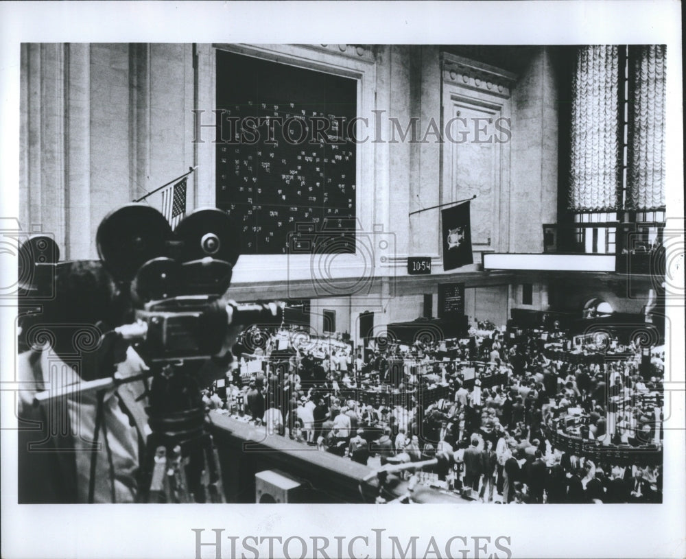 1972 Press Photo Stock exchange Securities Financial