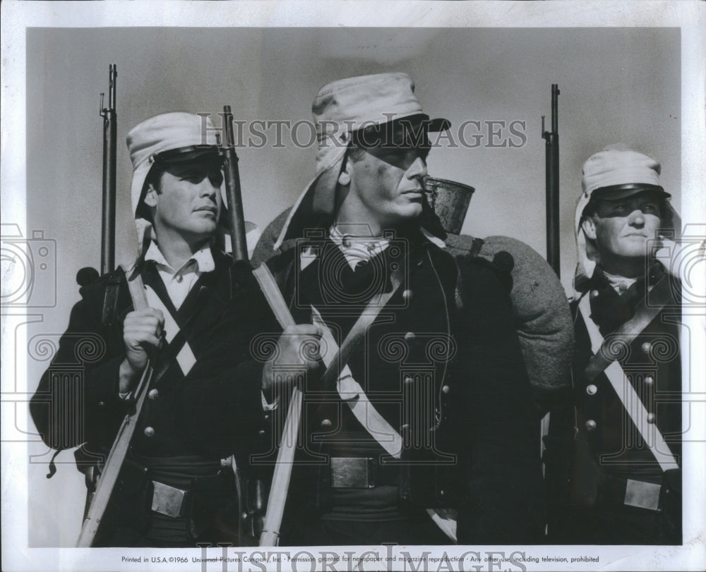 1966 Press Photo Civil war re enactments