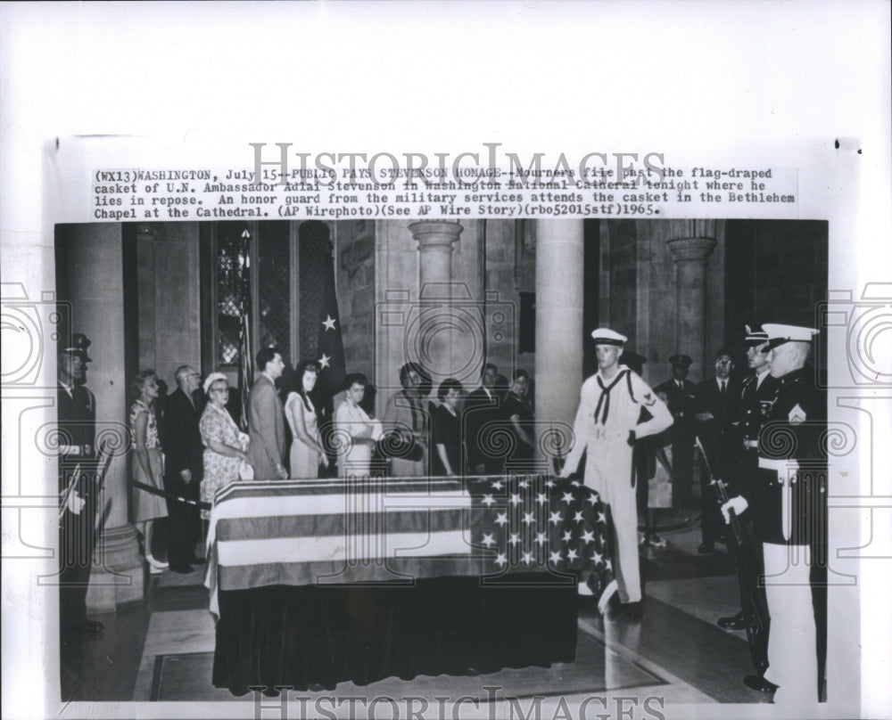 1965 Press Photo Adlai Stevenson