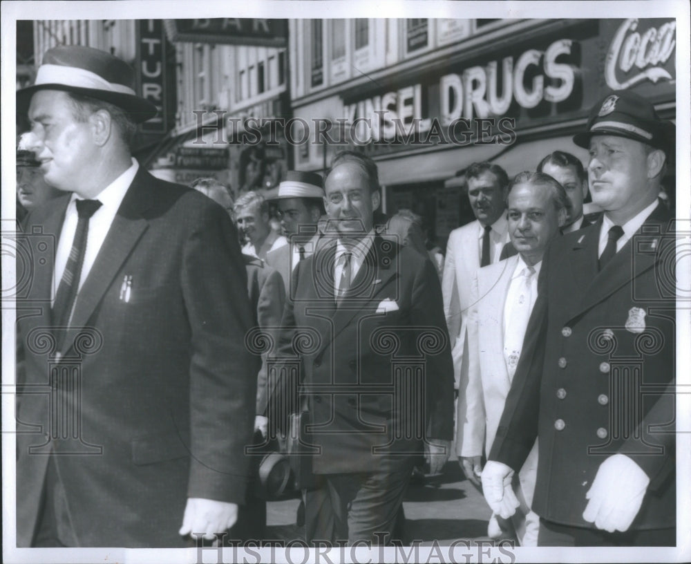 1956 Press Photo Adlai E Stevenson