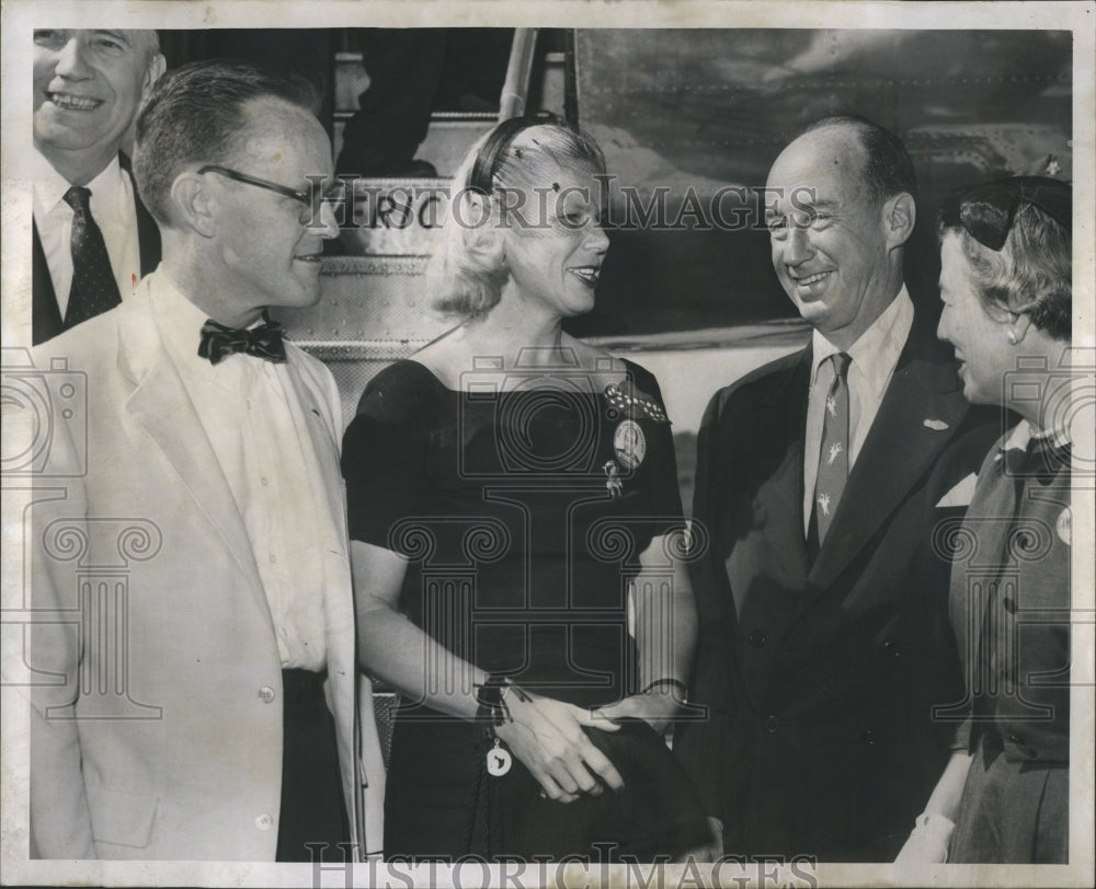 1956 Press Photo Lt. Gov. Hart, Nancy Williams