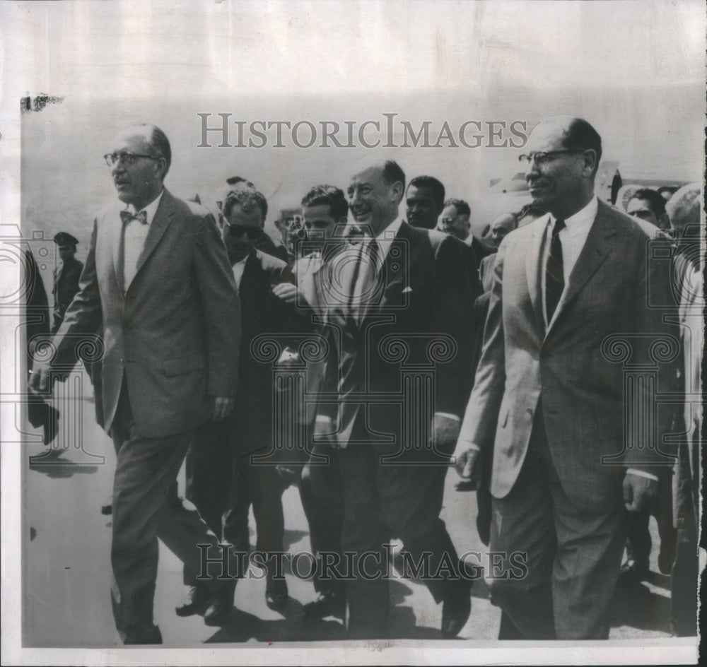 1961 Press Photo South America Tour Adali Stevanson