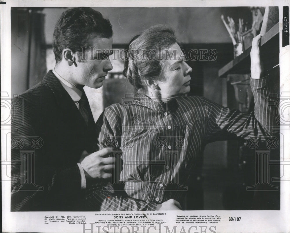 1960 Press Photo Actors Stockwell and Hiller